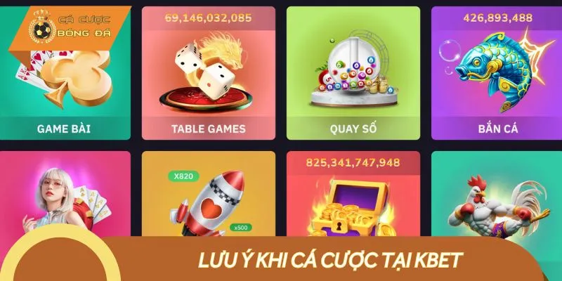 Lưu ý khi đặt cược tại hệ thống